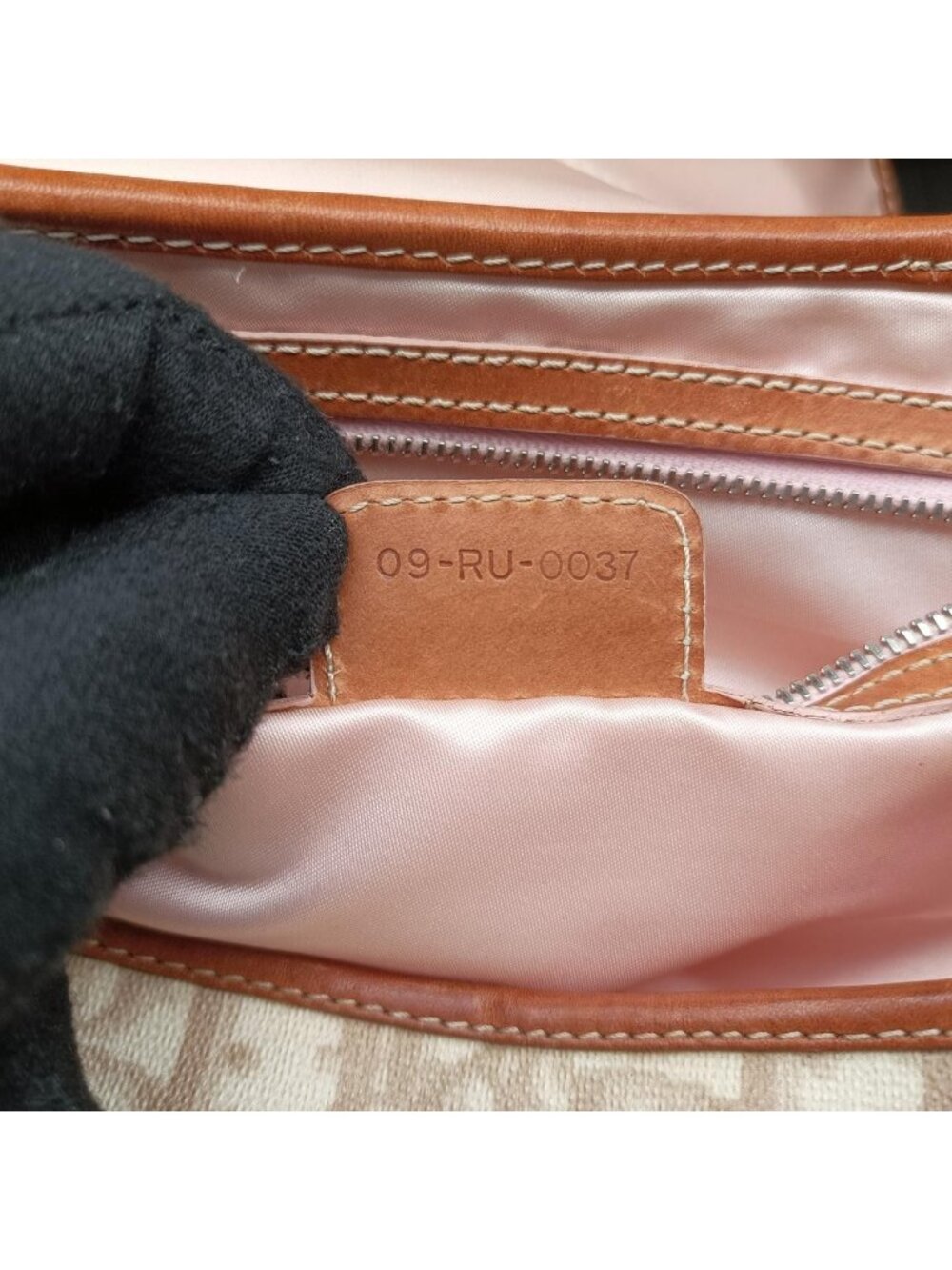 ★SOLD★ Dior Romantic Heart Trotter Beige Brown Pink Canvas Xleather Messenger - Picture 11 of 15